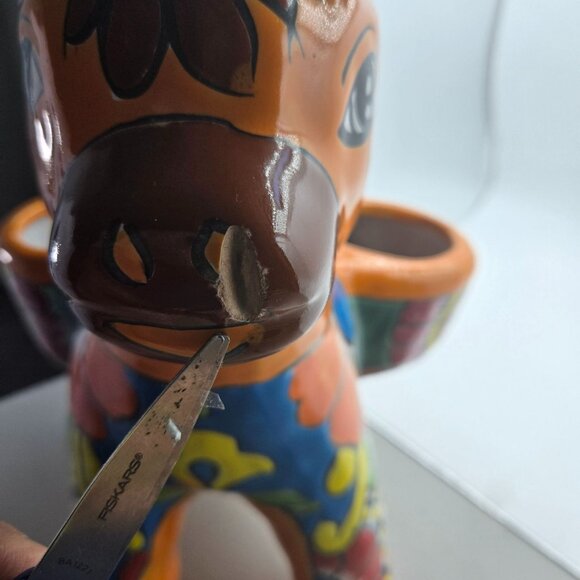 Handcrafted Handpainted Donkey Planter Mexican Talavera Pottery*Read - Picture 7 of 12